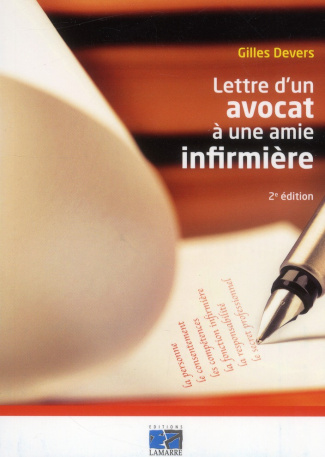 LETTRE D'UN AVOCAT A UNE AMIE INFIRMIERE 2E ED