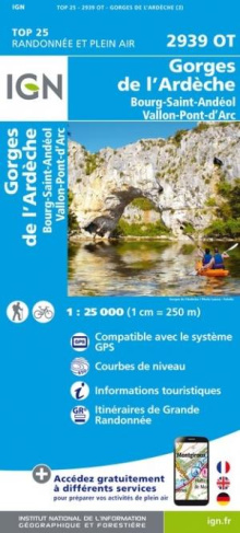 2939OT GORGES DE L'ARDECHE BOURG ST ANDEOL VALLON PONT D'ARC