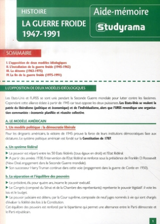 La guerre froide 1947-1991