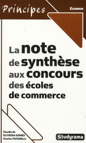 La note de synthèse aux concours des écoles de commerce