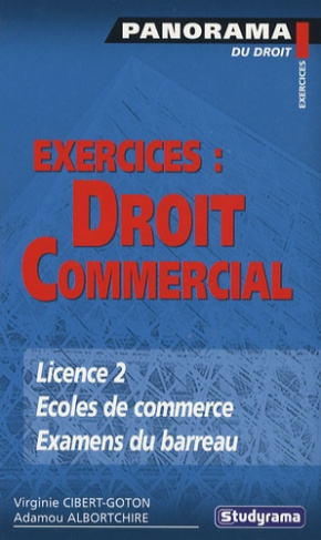 Exercices : droit commercial