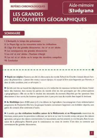 Les grandes découvertes géographiques