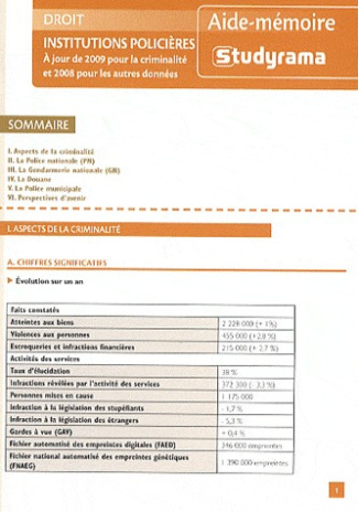 Institutions policières