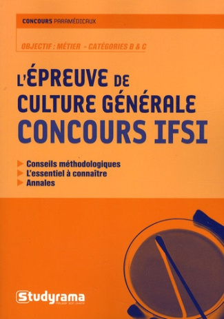 L'épreuve de culture générale Concours IFSI