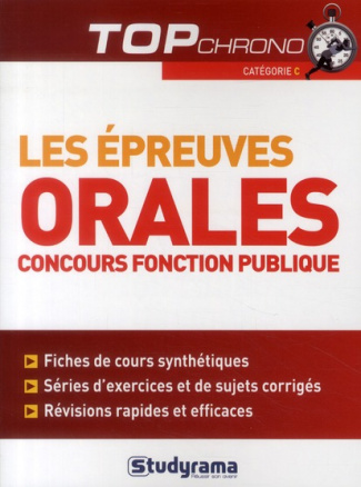 Les épreuves orales. Concours fonction publique catégorie C