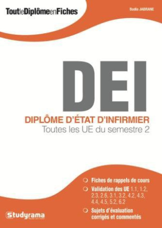 Diplôme d'état d'infirmier. Toutes les UE du semestre 2