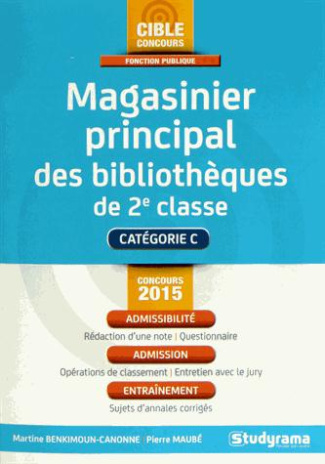 Magasinier principal des bibliothèques de 2e classe