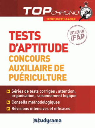 Tests d'aptitude concours auxiliaire de puériculture
