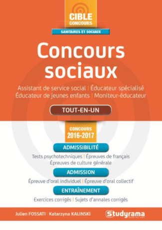 Concours sociaux. Edition 2016-2017