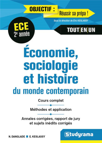 Economie, Sociologie, histoire du monde contemporain ECE 2e année