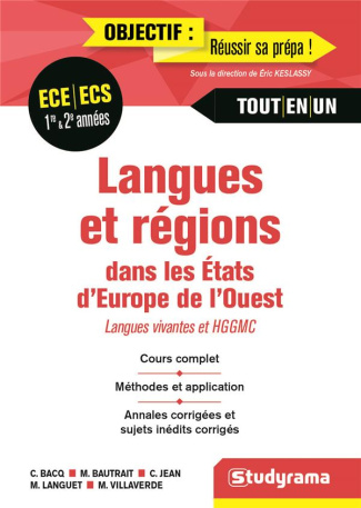 Langues et régions dans les Etats d'Europe de l'Ouest. ECE/ECS 1re & 2e années