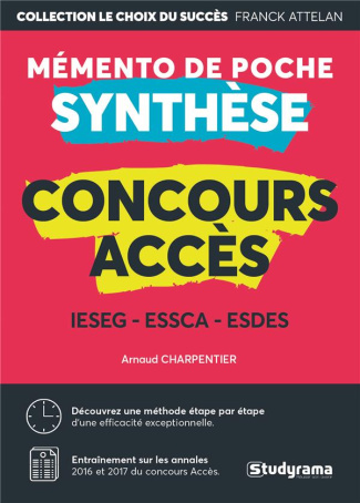 Mémento de poche synthèse Concours Accès