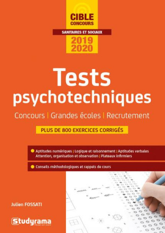 Tests psychotechniques. Edition 2019-2020