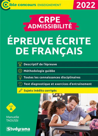 Épreuve écrite de Français CRPE. Edition 2022