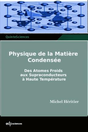 PHYSIQUE DE LA MATIERE CONDENSEE