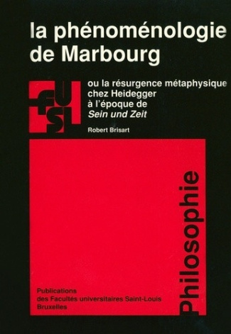 PHENOMENOLOGIE DE MARBOURG OU LA RESURGENCE METAPHYSIQUE CHEZ