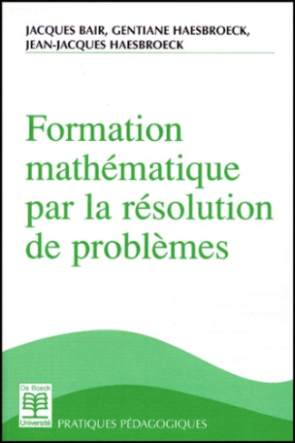 Formation mathématique par la résolution de problèmes