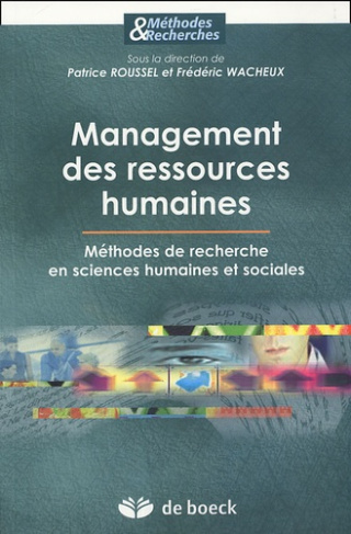Management des ressources humaines. Méthodes de recherche en sciences humaines et sociales