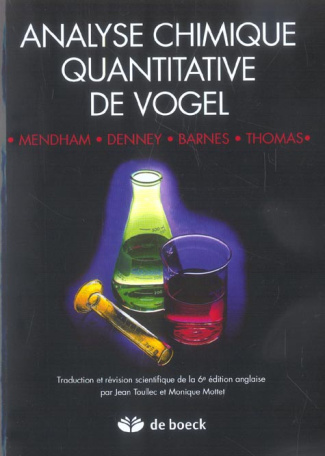 Analyse chimique quantitative de Vogel