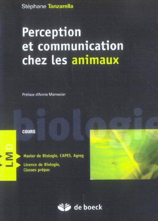 Perception et communication chez les animaux. Cours