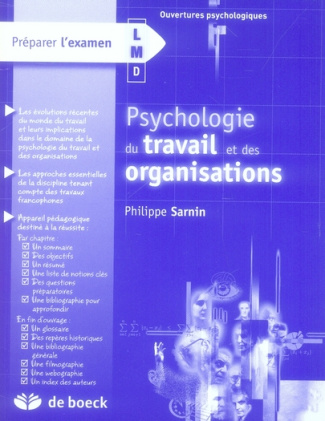 Psychologie du travail et des organisations