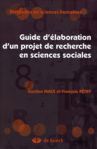 Guide d'élaboration d'un projet de recherche en sciences sociales