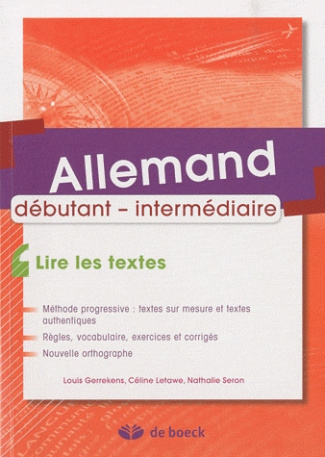 Allemand débutant-intermédiaire. Lire les textes