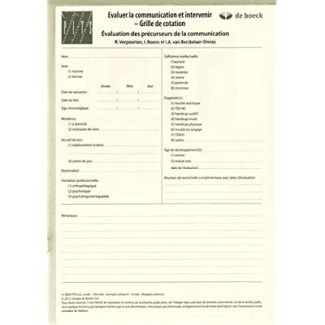 Evaluer la communication et intervenir. Grille de cotation