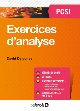 Exercices d'analyse. PCSI