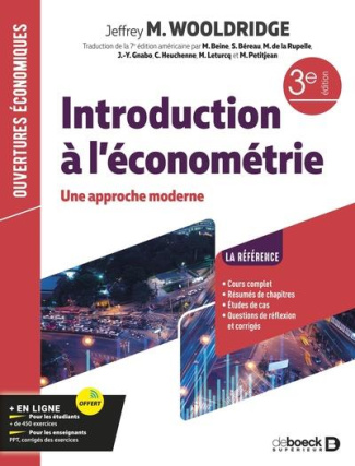 Introduction à l'économétrie. Une approche moderne