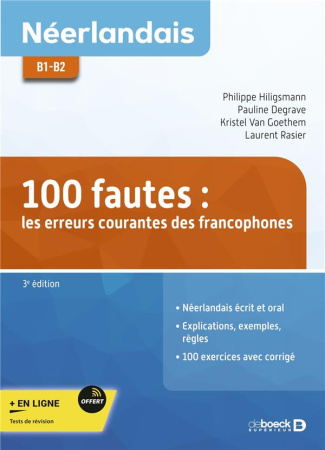 Néerlandais B1-B2 100 fautes : les erreurs courantes des francophones. 3e édition