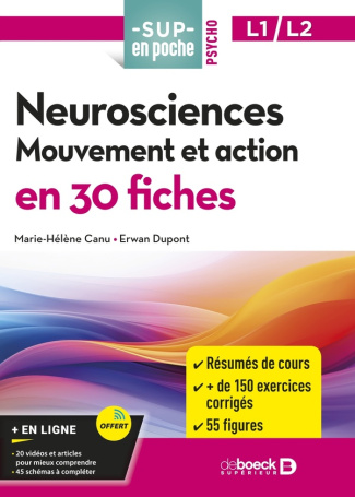 Neurosciences. Mouvement et action en 30 fiches - L1/L2
