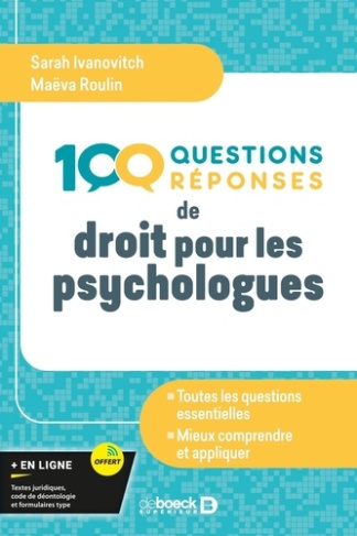 100 questions/réponses de droit pour les psychologues