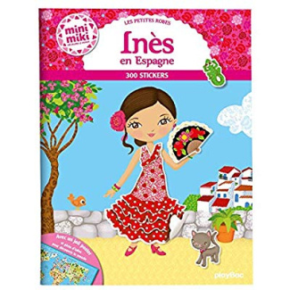 Les petites robes - Inès en Espagne. 300 stickers