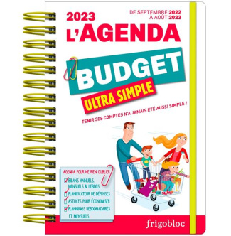 L'agenda budget ultra simple. Tenir ses comptes n'a jamais été aussi simple ! De septembre 2022 à ao
