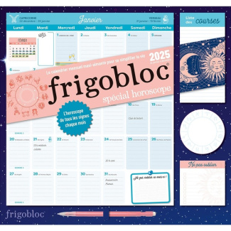 Frigobloc mensuel spécial horoscope. Avec un crayon, Edition 2025