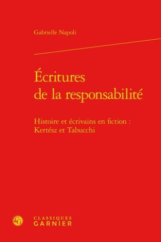 ECRITURES DE LA RESPONSABILITE VERSION RELIEE