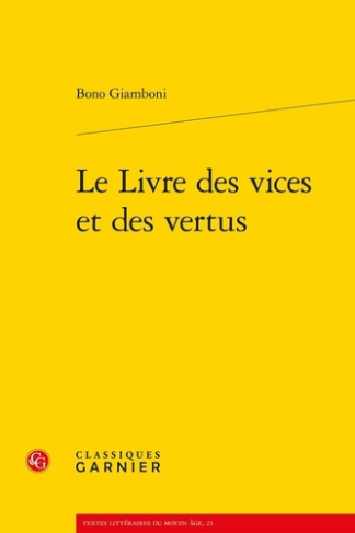 LE LIVRE DES VICES ET DES VERTUS EDITION BILINGUE BROCHE