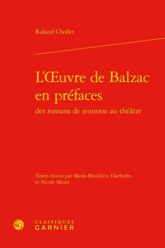L OEUVRE BALZAC EN PREFACES ROMANS JEUNESSE AU THEATRE