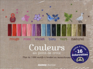 Couleurs au point de croix. Avec 6 livres et 16 échevettes
