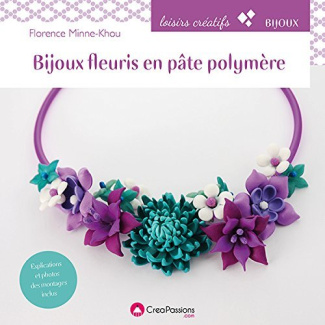 Bijoux fleuris en pâte polymère. Pour la création de bijoux