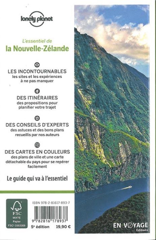 L'essentiel de la Nouvelle-Zélande. 5e édition. Avec 1 Plan détachable