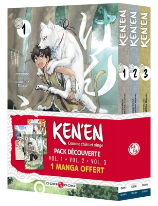 Ken'en - Comme chien et singe : Pack promo en 3 volumes : Tomes 1 à 3