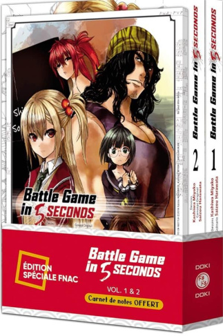 Battle Game in 5 Seconds - pack spécial vol. 01 et 02 carnet de notes offert