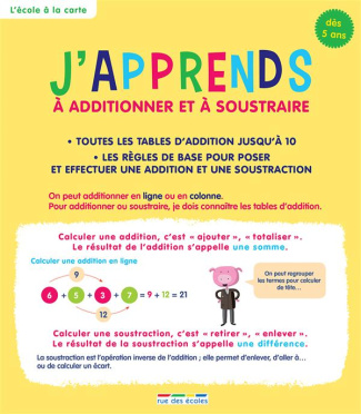 J'apprends à additionner et à soustraire. Dès 5 ans