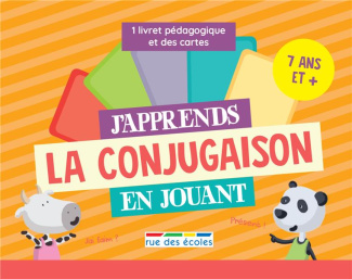 J'apprends la conjugaison en jouant. Contient 1 livre pédagogique et des cartes, Edition 2019