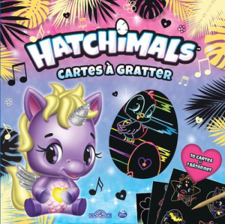 Hatchimals Cartes à gratter. Avec 10 cartes, 1 bâtonnet