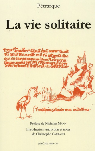 LA VIE SOLITAIRE. Edition bilingue latin-français