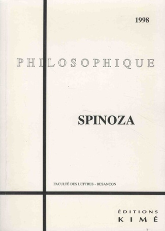 Philosophique 1998 : Spinoza