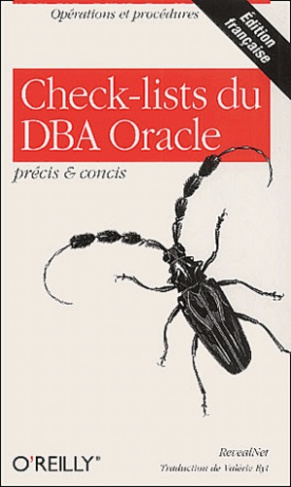 Check-lists du DBA Oracle